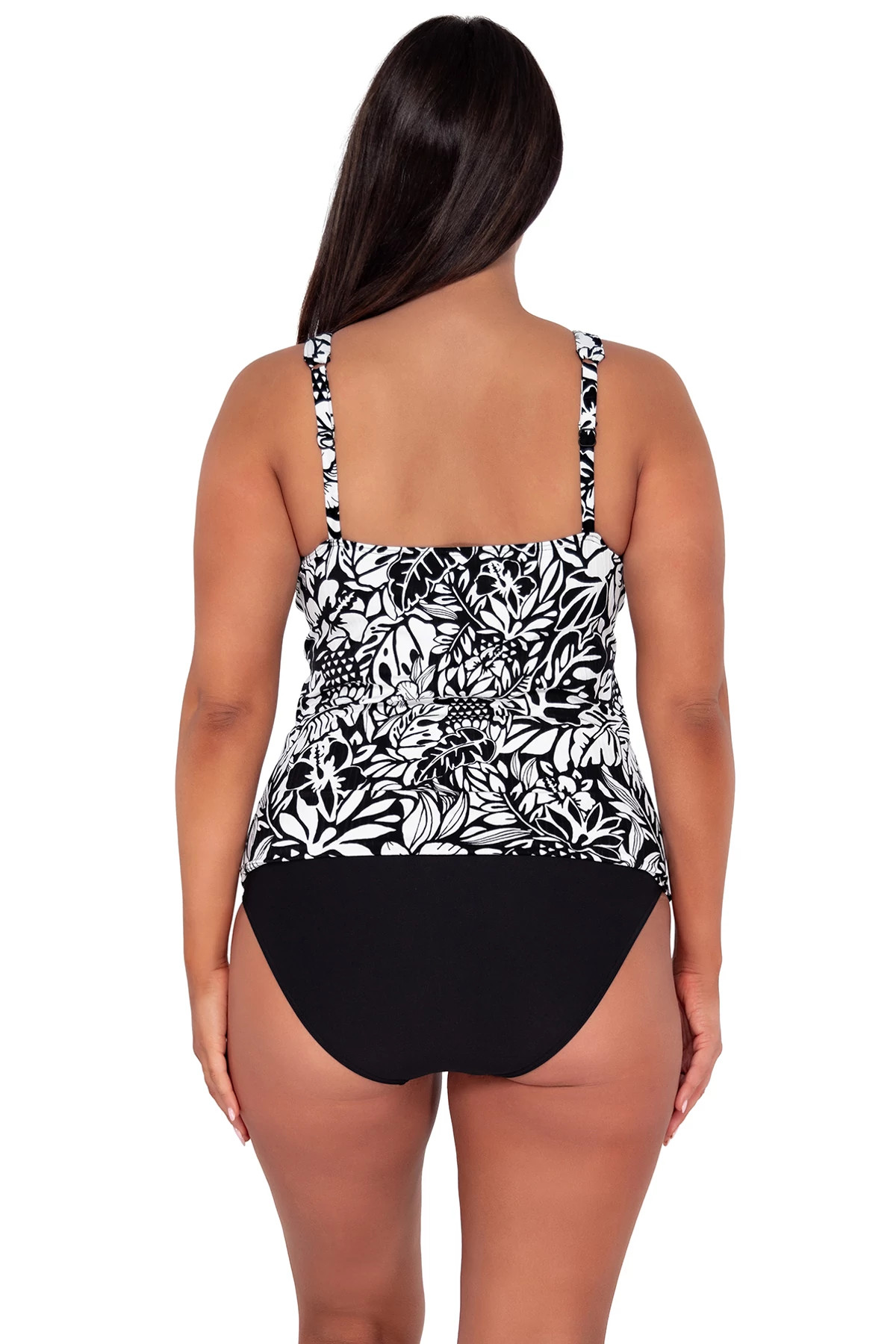 CARIBBEAN SEAGRASS TEXTURE Emerson Tankini Top image number 3