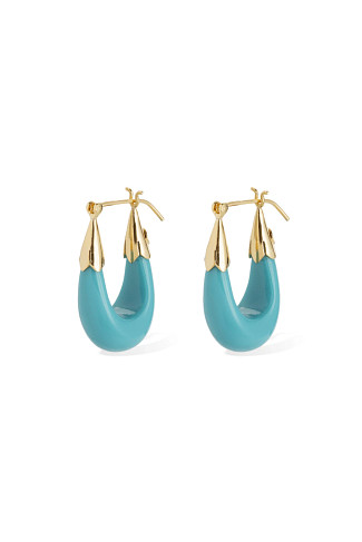 080 BLUE Ecume Earrings