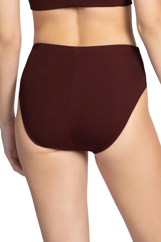 ALL SPICE Amy Ribbed High Waist Bikini Bottom