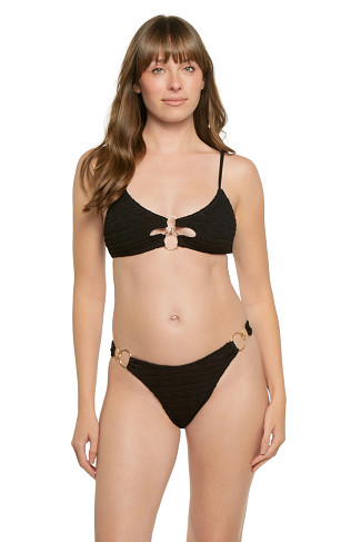 SQUARES BLACK Dubai Bralette Bikini Top