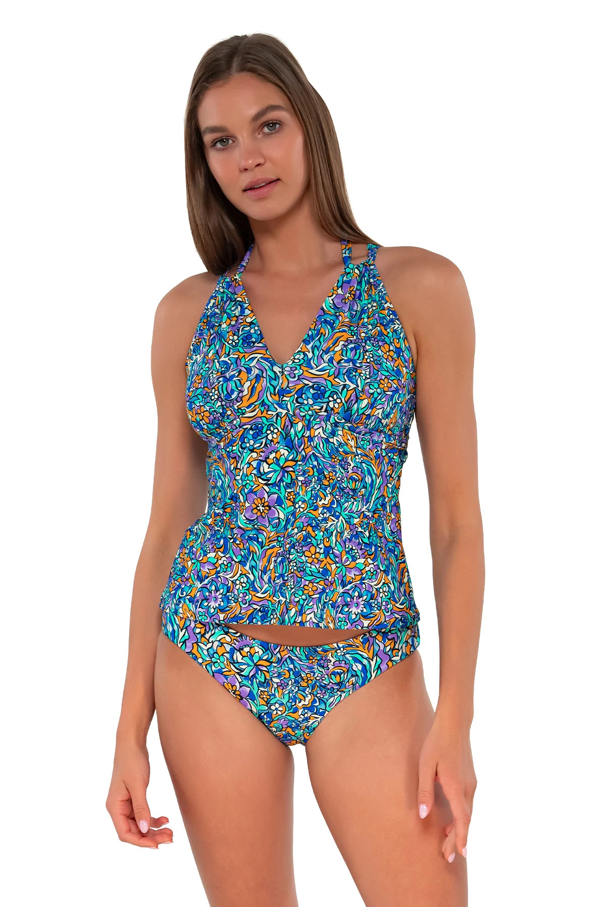 PANSY FIELDS Mia High Neck Tankini Top image number 2