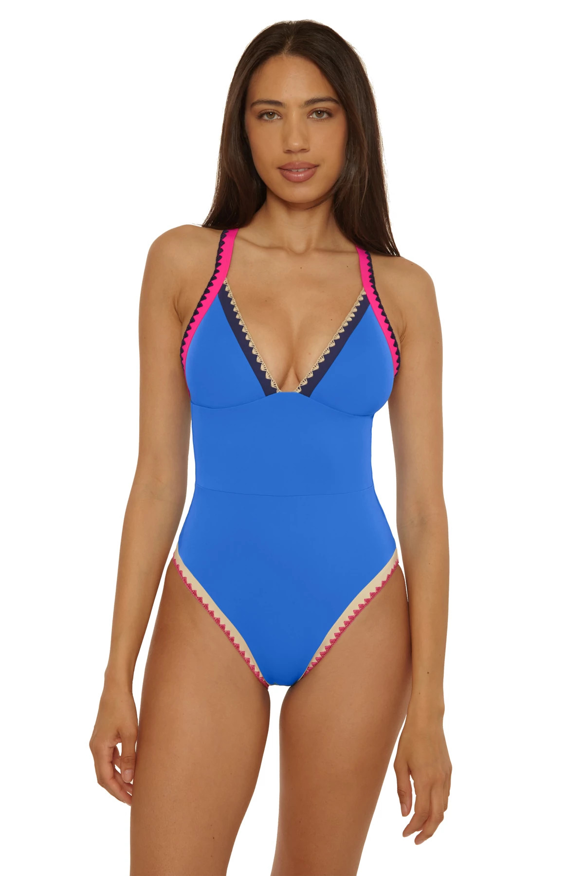 PEACOCK BLUE Avila One Piece Swimsuit image number 1