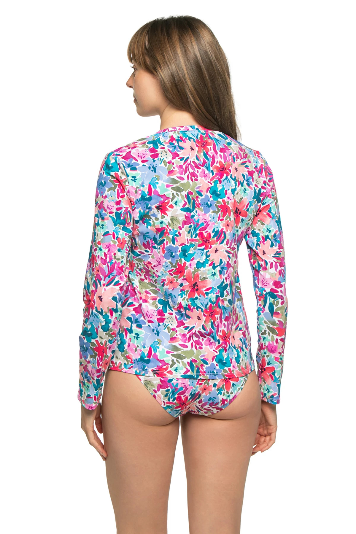DUSTY LUPINE Front Zip Rash Guard image number 2