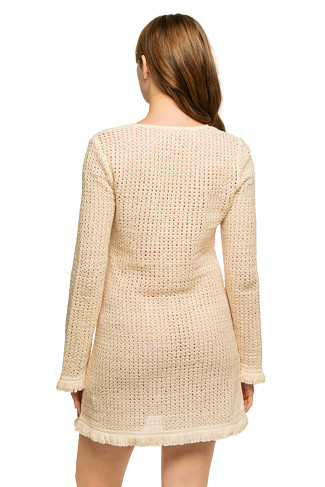 WHITE CROCHET Cassie Mini Dress