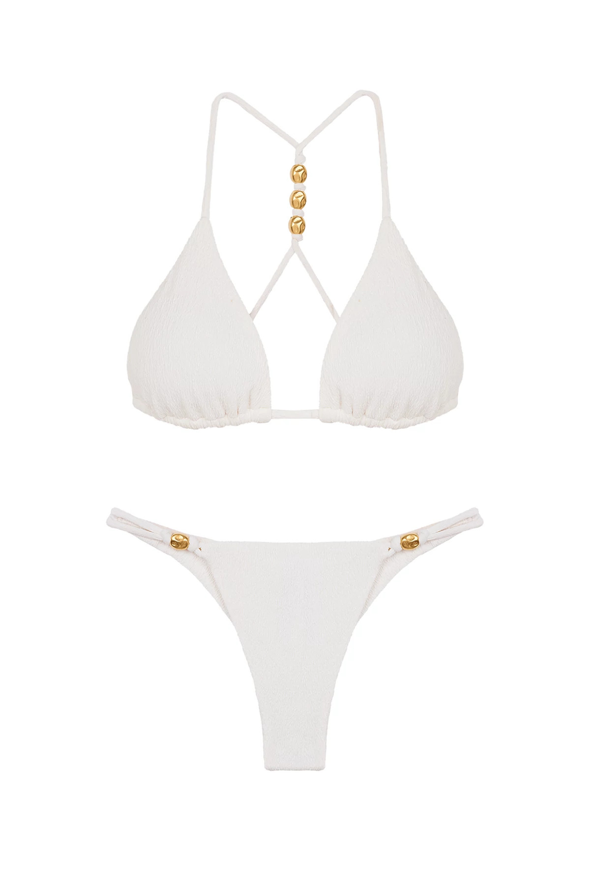 FIRENZE WHITE Kori Brazilian Bikini Bottom image number 3