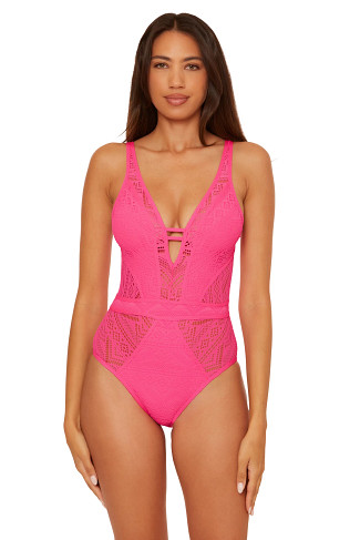 PUNCH Show & Tell Plunge One Piece Swimsuit