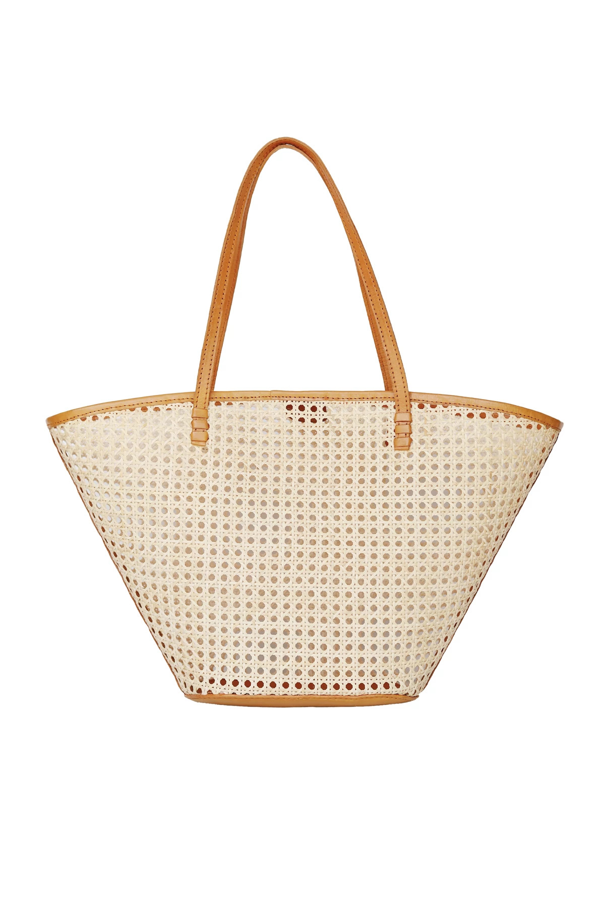 CARAMEL RATTAN Lou Tote Bag image number 1