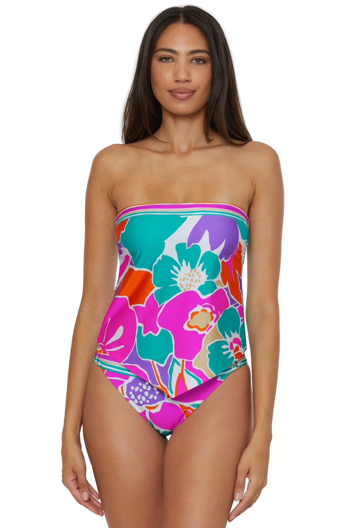 MULTI Amalfi Bandeau Tankini Top image number 3