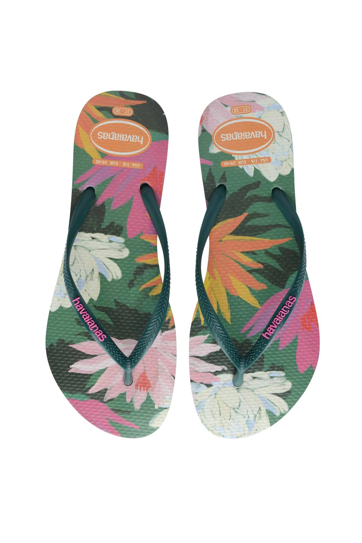 PANTANAL GREEN Slim Summer Bliss Flip Flops image number 1