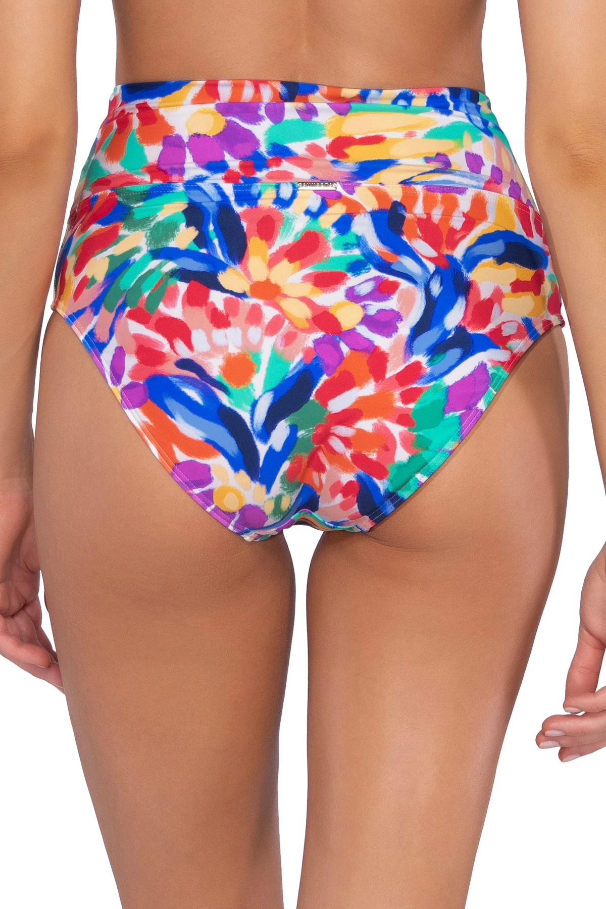 LIVING COLOR Hannah High Waist Banded Bikini Bottom image number 3