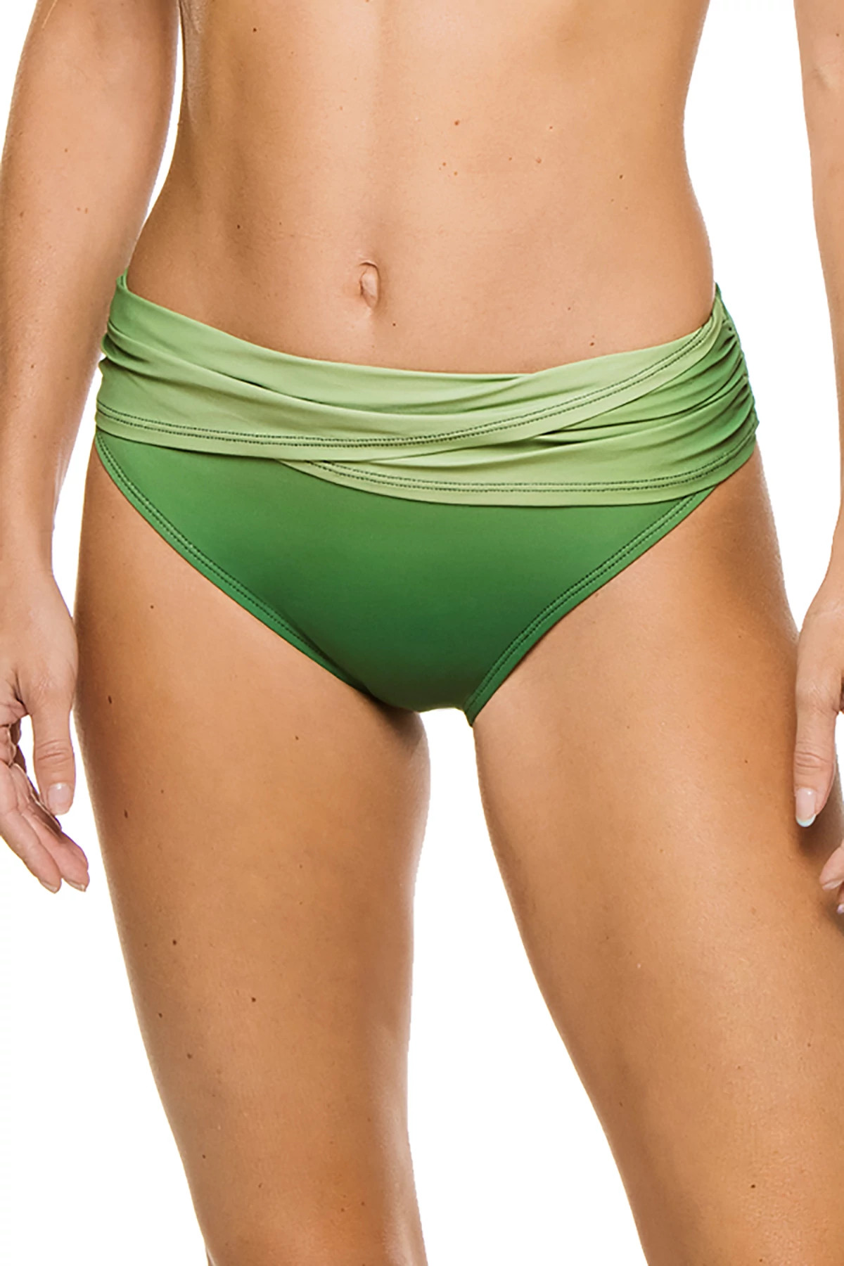 PALM Shirred Banded Hipster Bikini Bottom image number 1