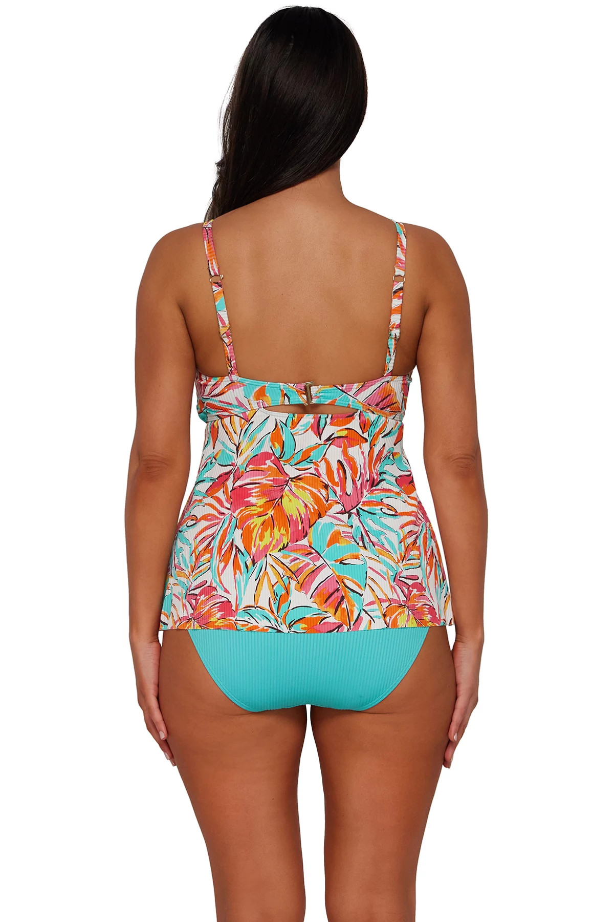 PALM SERENADE SANDBAR RIB Tori Tankini Top image number 3