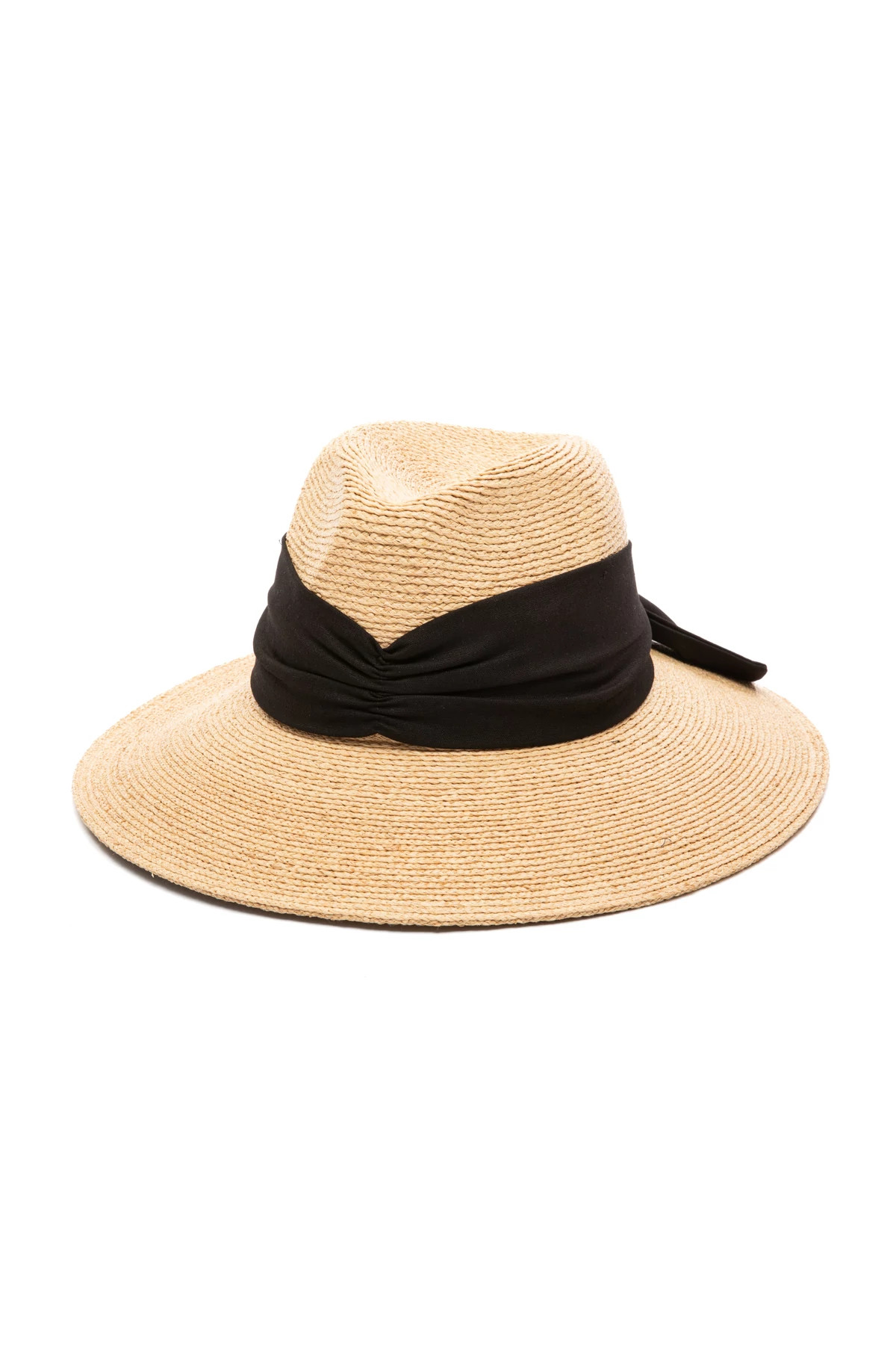 NATURAL Linen Bow Fedora image number 1