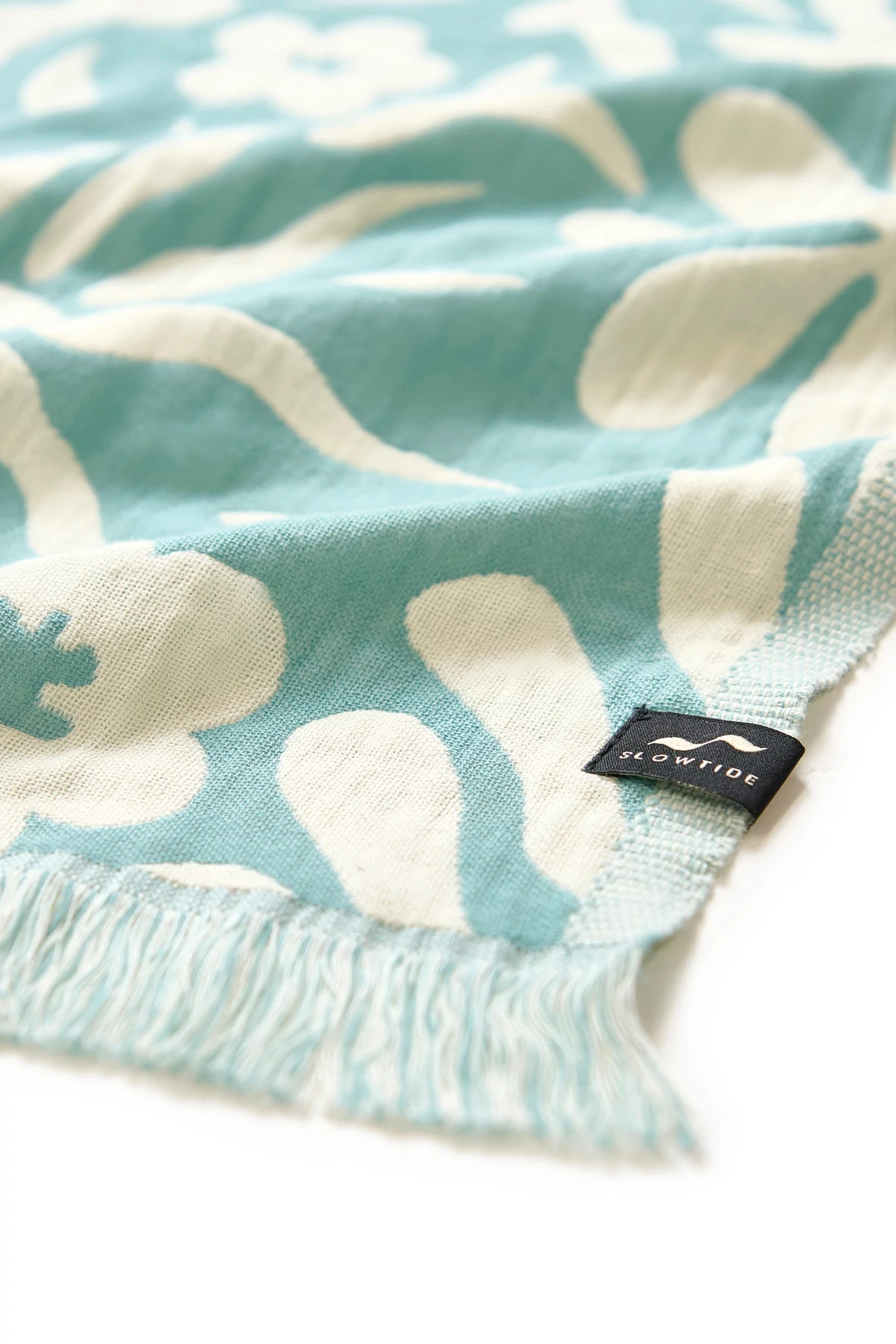 SKY BLUE Sunny Driftweave Cotton Turkish Towel image number 5