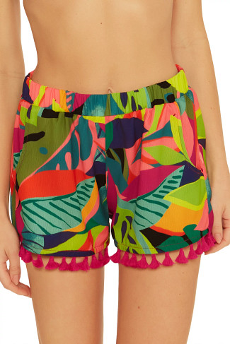 MULTI Rainforest Tassel Shorts