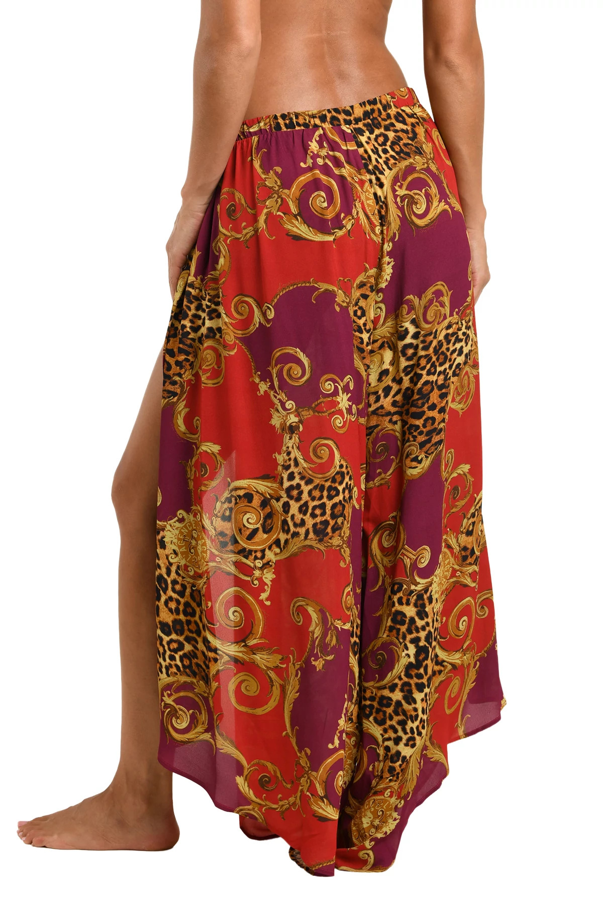 ROUGE Adonis Animal Print Wide Leg Pants image number 2