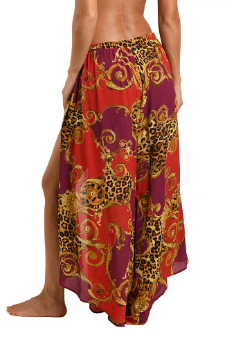 ROUGE Adonis Animal Print Wide Leg Pants