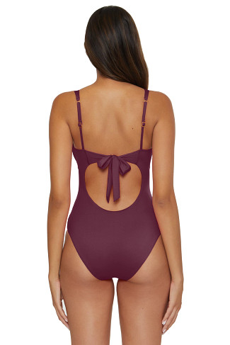 AUBERGINE Viviana V-Front One Piece Swimsuit