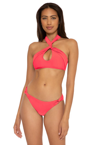 GRAPEFRUIT Aspen High Neck Halter Bikini Top