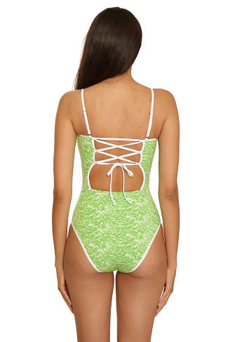 GREEN APPLE Colette Jacquard One Piece Swimsuit