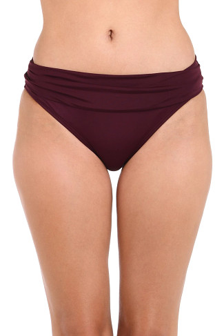 DARK CHERRY Island Goddess Banded Bottom