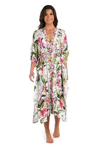 MULTI Polynesian Paradise Long Kimono