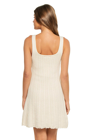 SANDSTONE Nadia Knit Scalloped Mini Dress