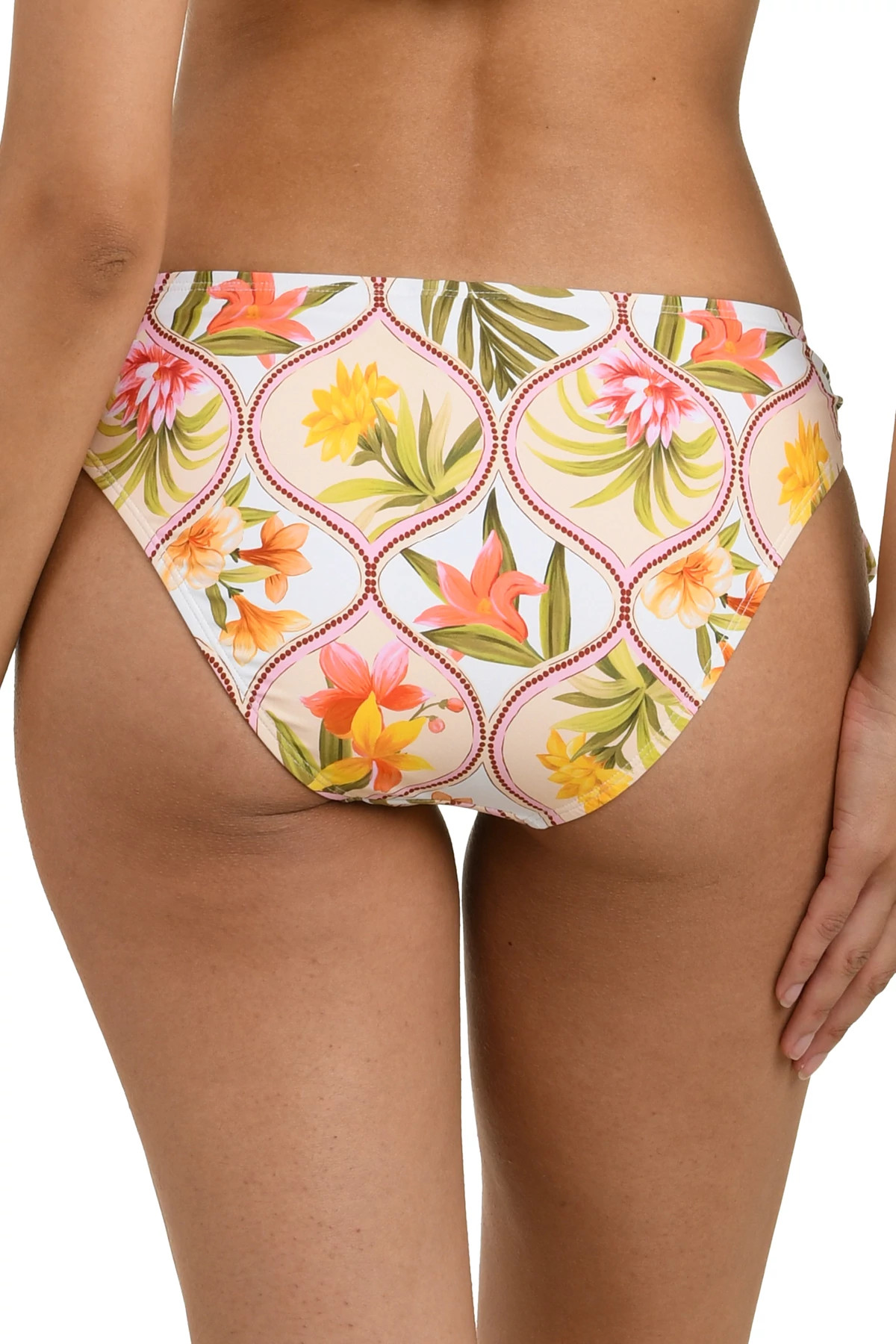 MULTI Floral Tassel Tie Side Bikini Bottom image number 2