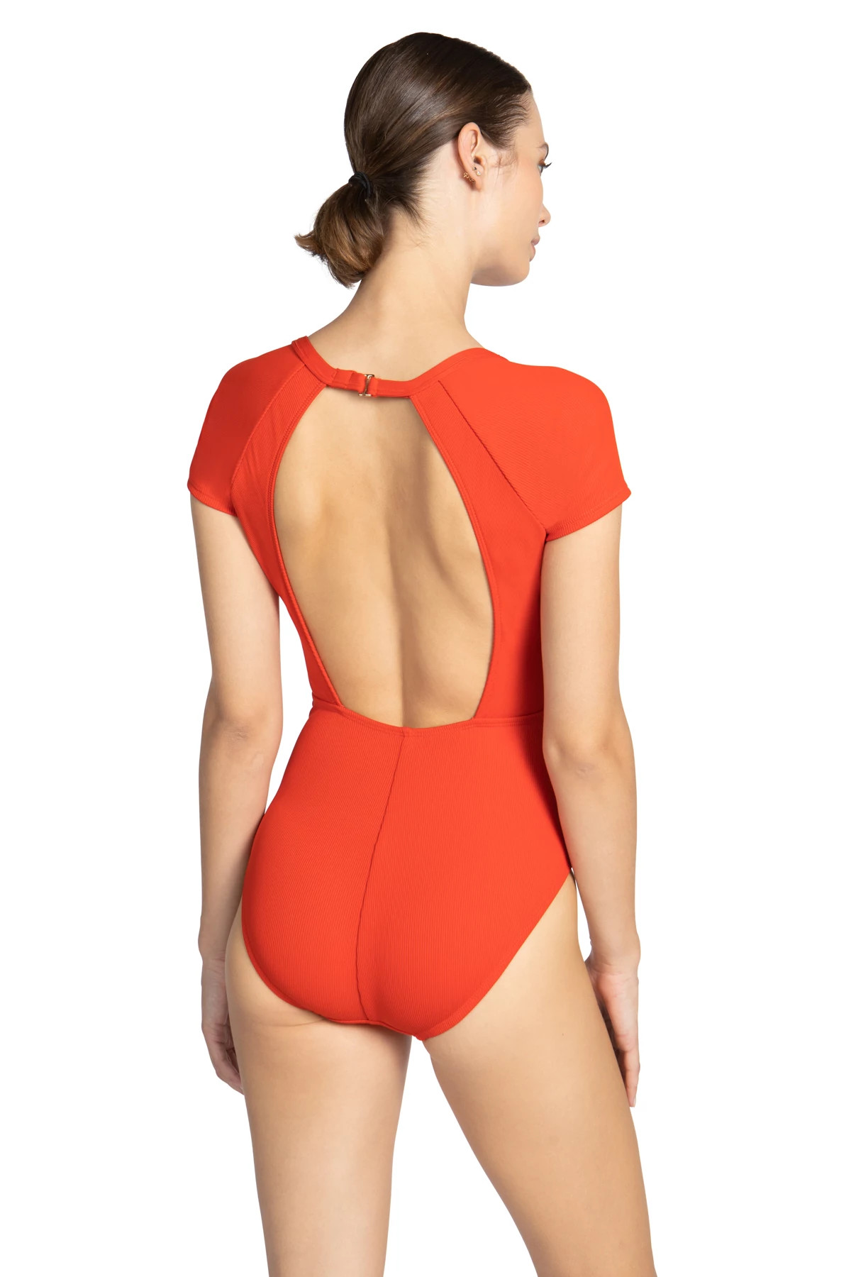 Amy Ribbed Raglan One Piece Swimsuit image number 2
