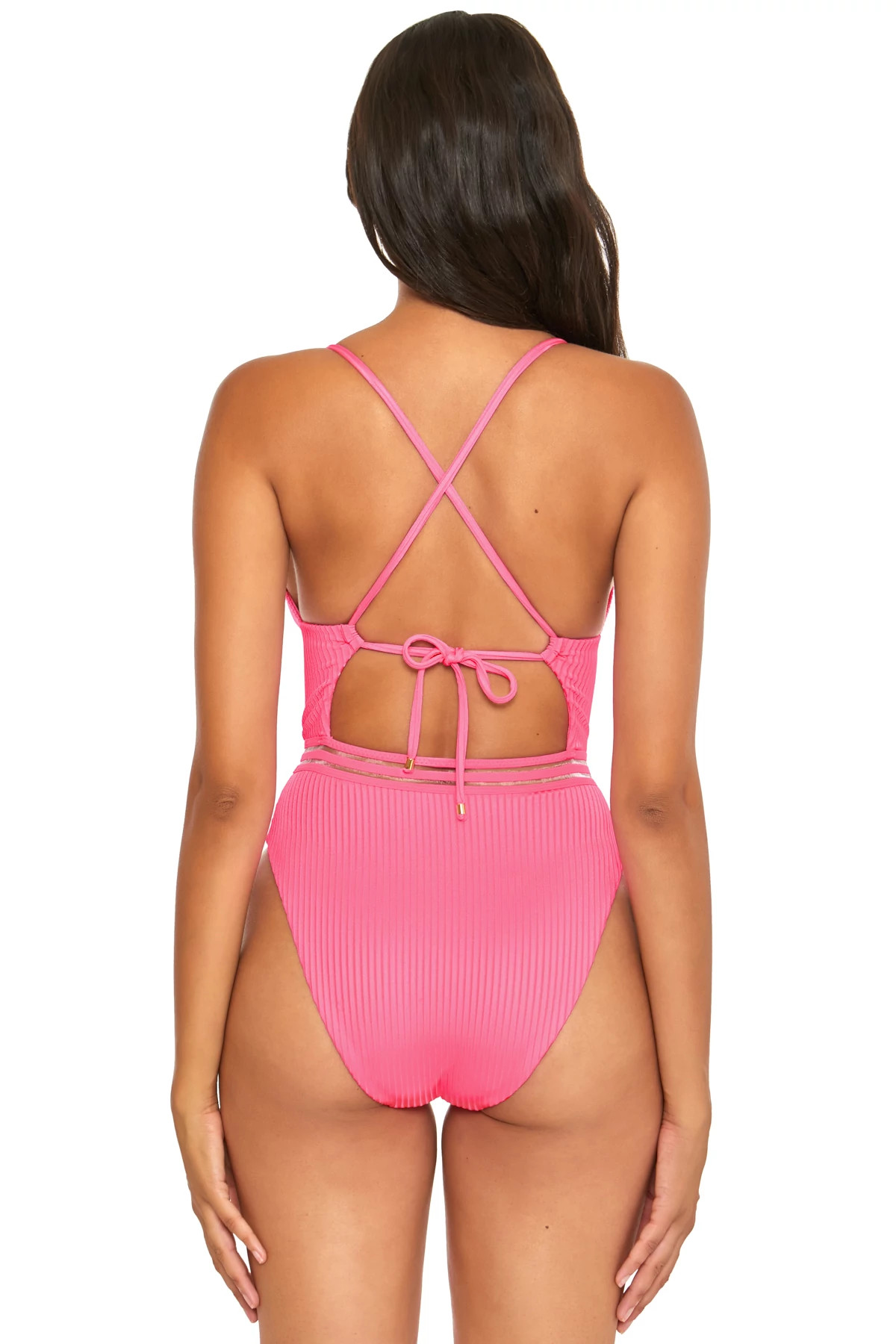 DAIQUIRI Over The Shoulder One Piece Swimsuit image number 2
