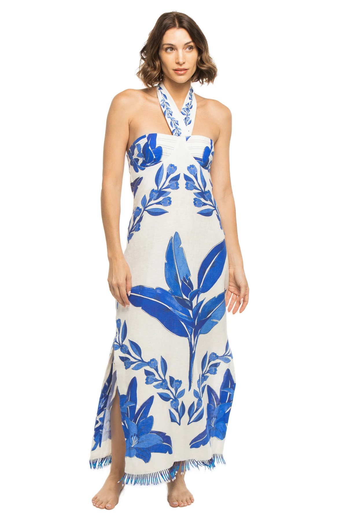 Blue Yard Halter Maxi Dress | Everything But Water