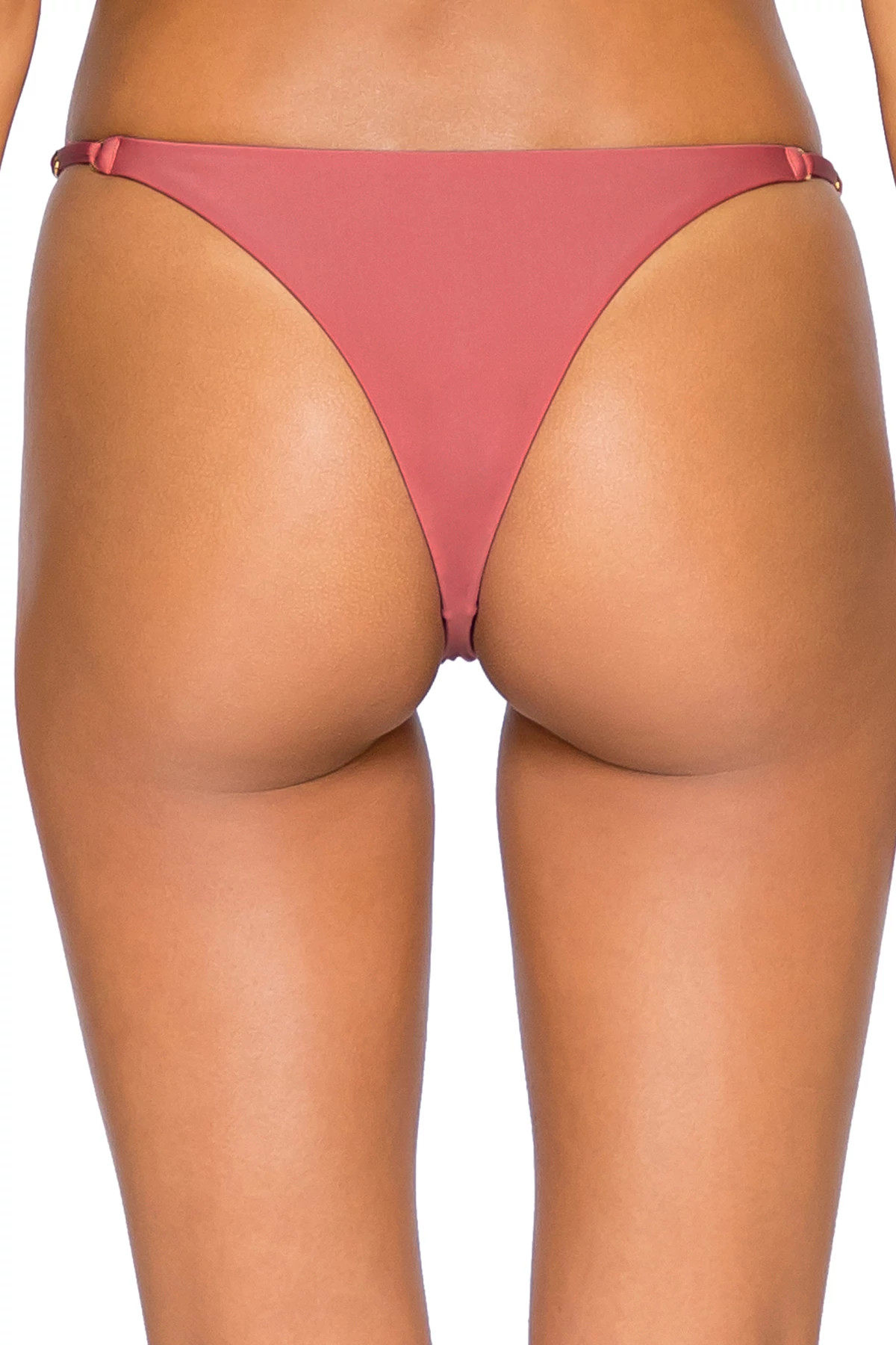 TEA ROSE Sol Tab Side Brazilian Bikini Bottom image number 2