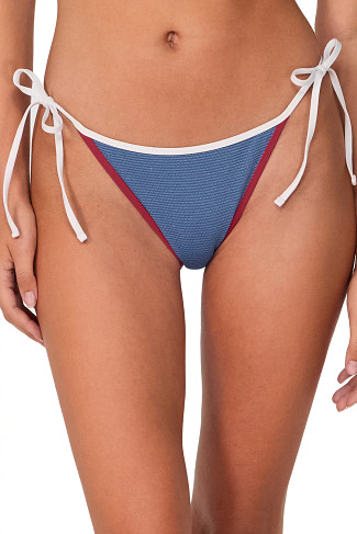 BANNER BLUE LUREX Kit Tie Side Hipster Bikini Bottom
