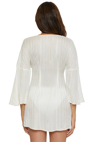 WHITE Radiance Tie Front Tunic