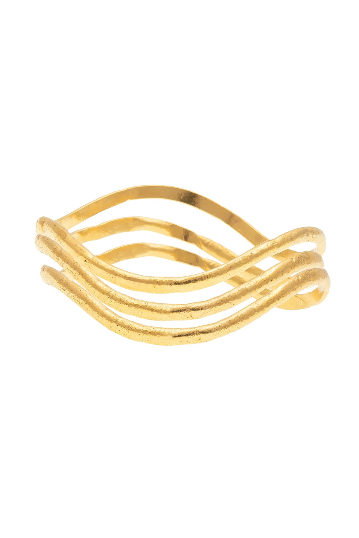 GOLD Flow Bangle Bracelet Set image number 1