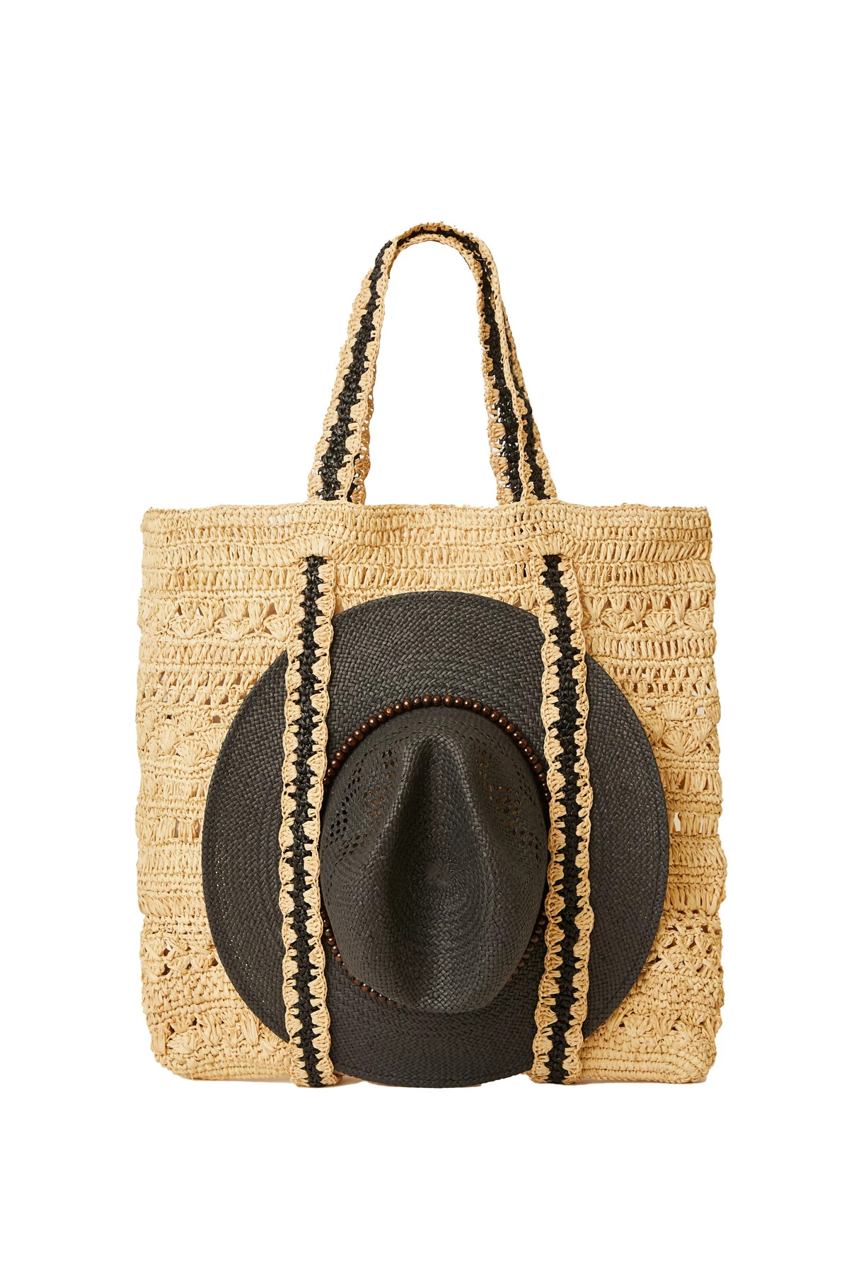 NATURAL/BLACK Chapeu Tote image number 1