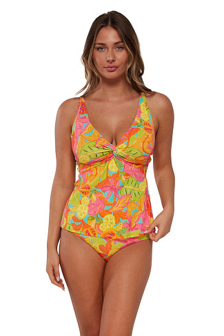 CITRUS GROVE SANDBAR RIB Forever Underwire Tankini Top (D+ Cup)