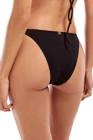 FIRENZE BLACK Kanti Tab Side Brazilian Bikini Bottom