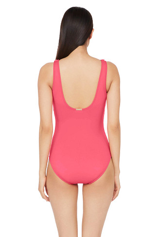 BLOSSOM Ruffled Over the Shoulder One Piece Swimsuit