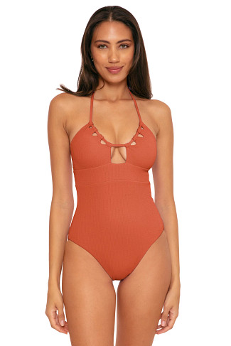 GINGER Candice Convertible Halter One Piece Swimsuit