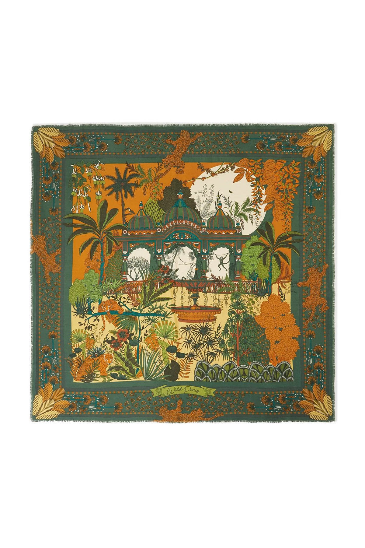 GREEN Magic Amber Palace Sarong image number 1