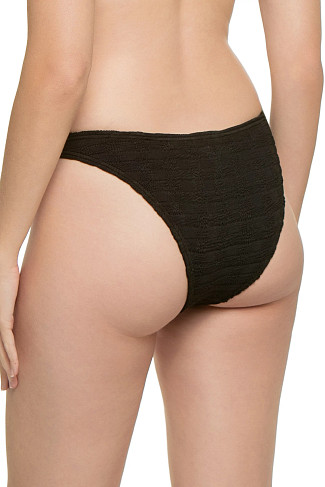 SQUARES BLACK Dubai Ring Side Hipster Bikini Bottom