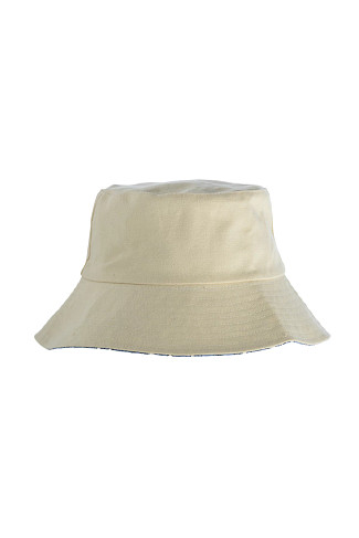 PERIWINKLE/NATURAL Giorga Reversible Bucket Hat