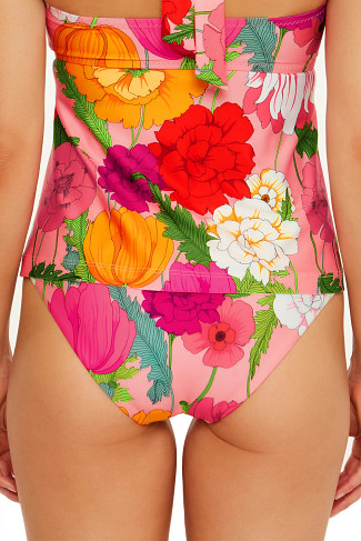 MULTI Sunny Bloom Tab Side Hipster Bikini Bottom