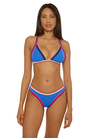 PEACOCK BLUE Avila Triangle Bikini Top