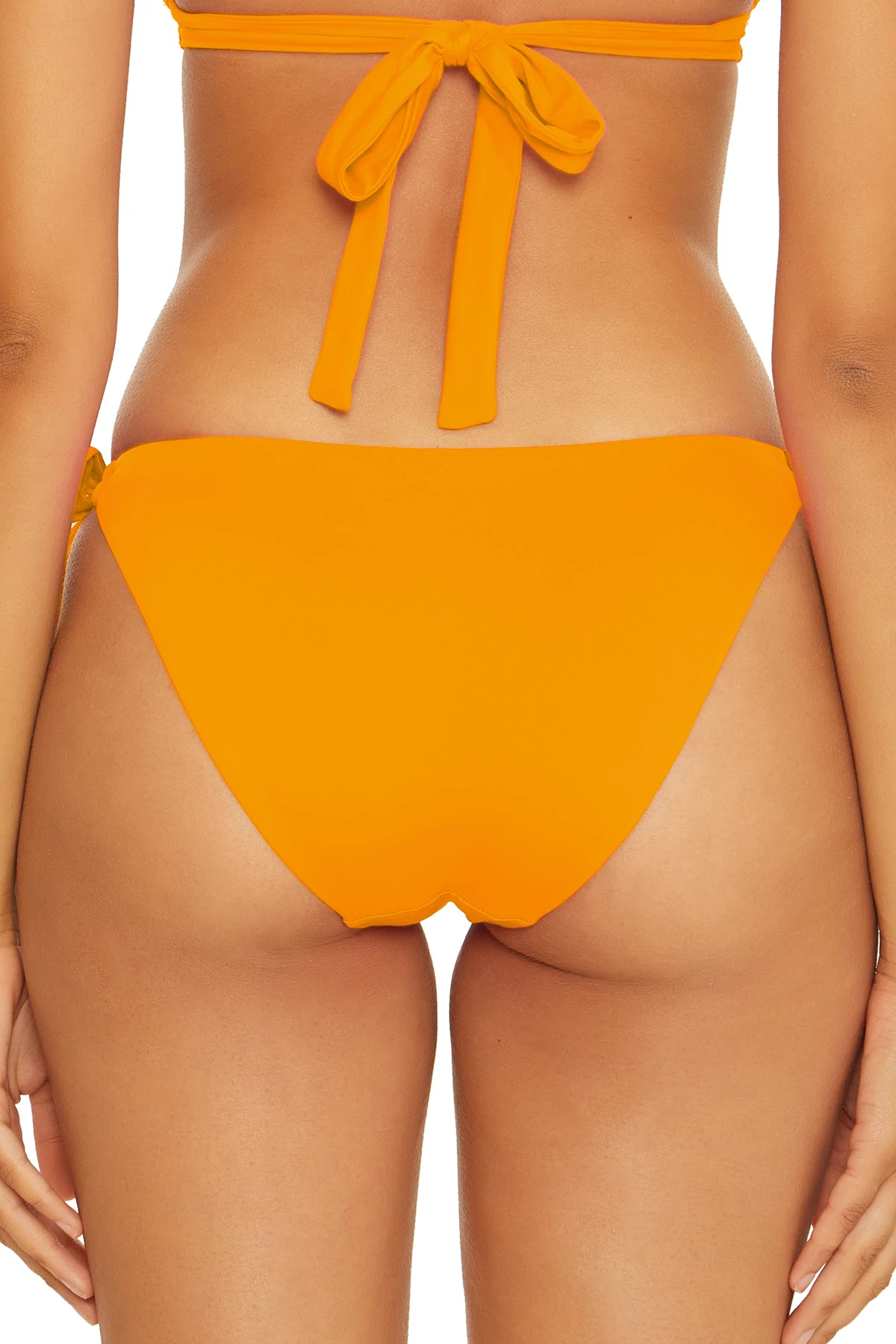ORANGE BURST Nylah Brazilian Bikini Bottom image number 2