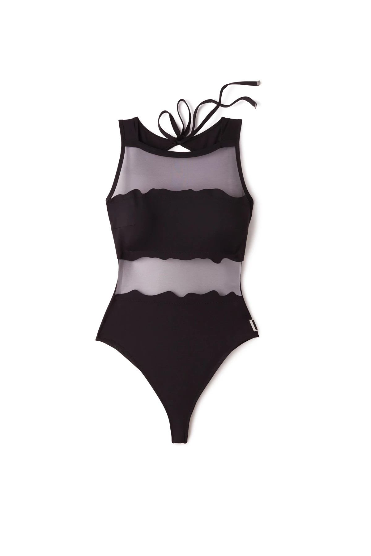 CAVIAR Billy High Neck One Piece Swimsuit image number 3
