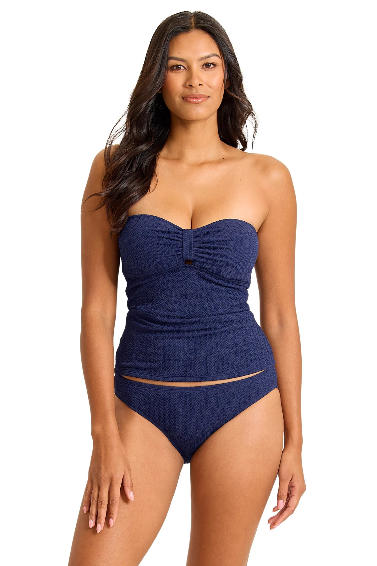 MARE NAVY Beachy Waves Bandeau Tankini image number 1
