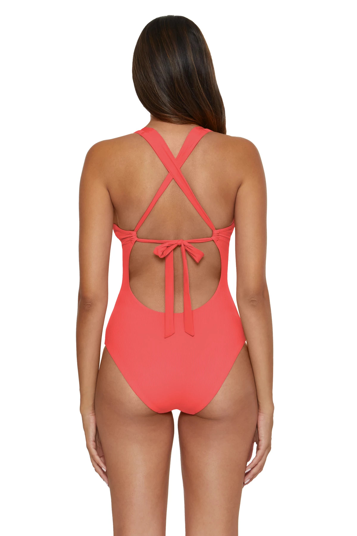 PAPRIKA Gia Plunge One Piece Swimsuit image number 2