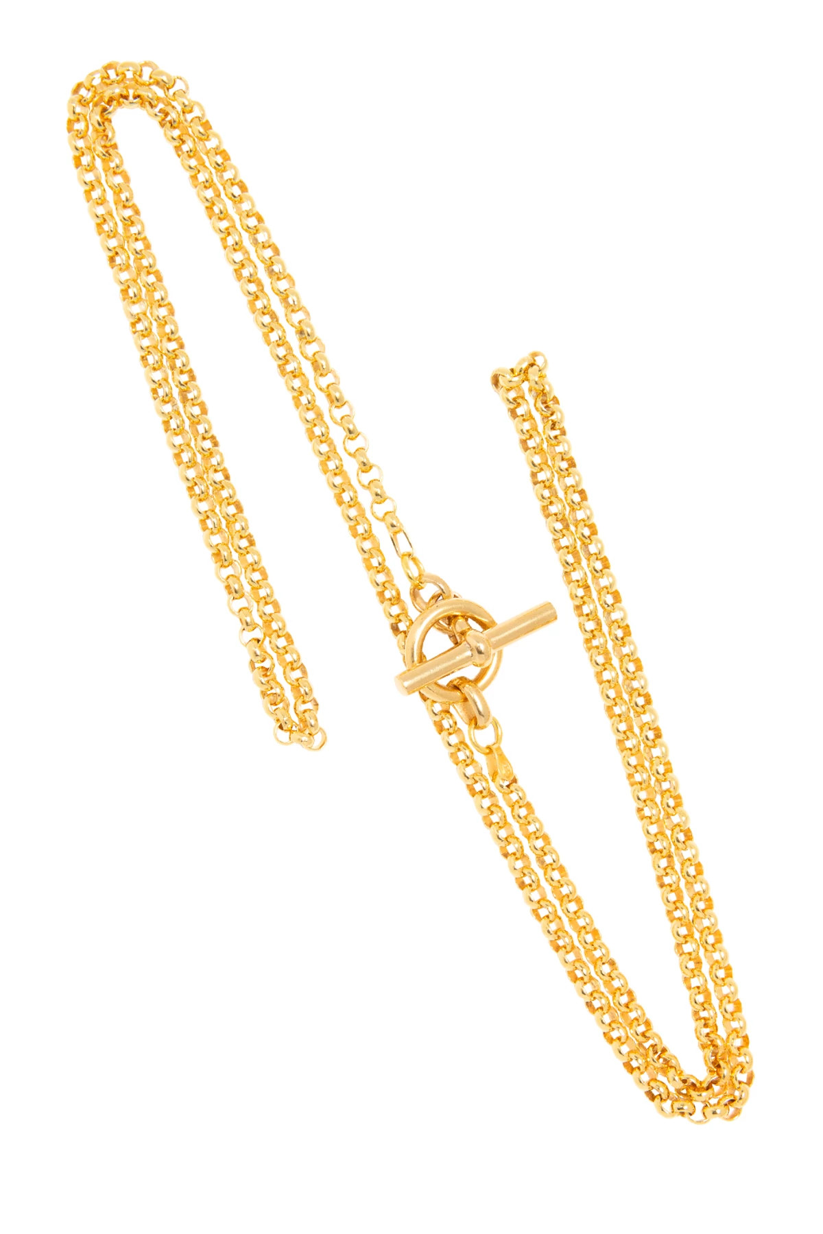 GOLD Gold Lariat Necklace image number 2